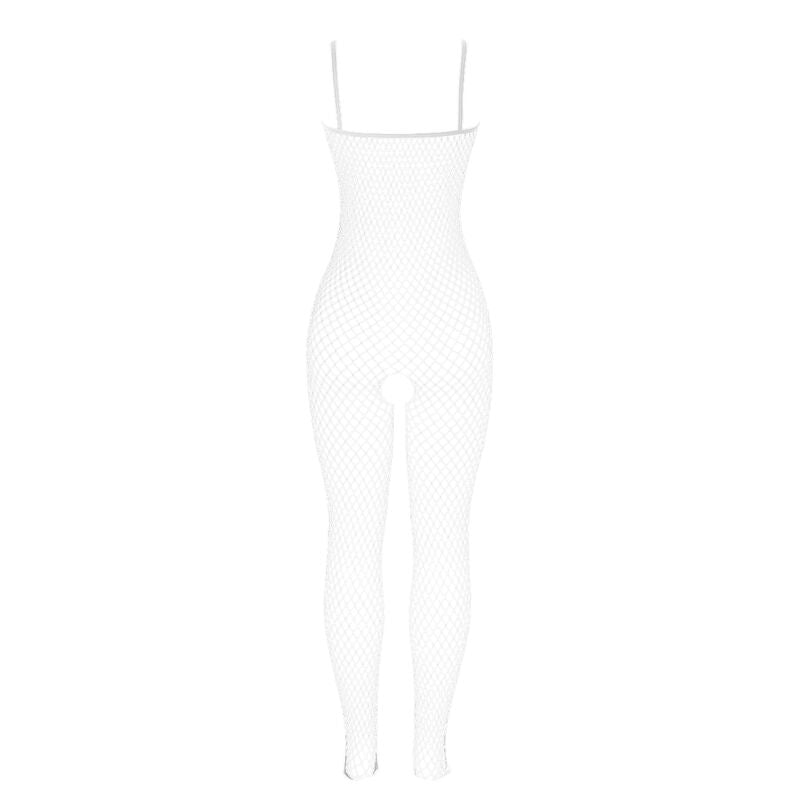 SUBBLIME - 951740 BODYSTOCKING BLANCO SIN BORDE CONCHAS Y LAZOS TALLA ÚNICA