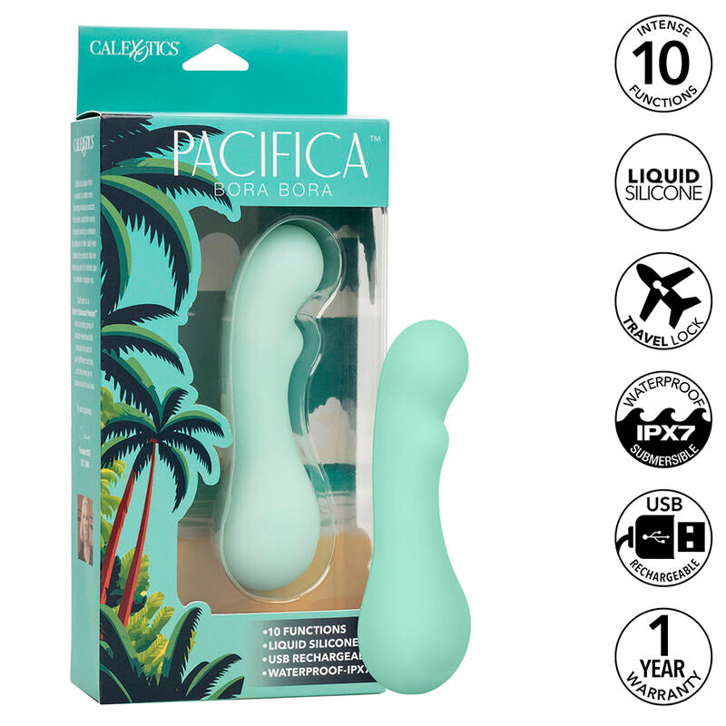 CALEXOTICS - ESTIMULADOR DEL PUNTO G PACIFICA BORA BORA 10 VIBRACIONES AQUA