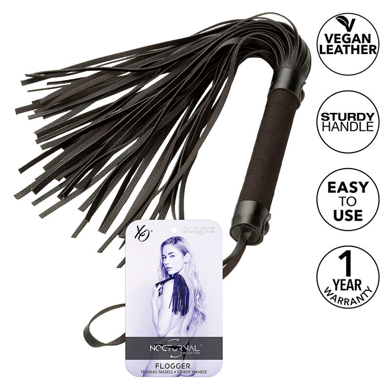 CALEXÓTICOS - NOCTURNAL FLOGGER BLACK LEATHER