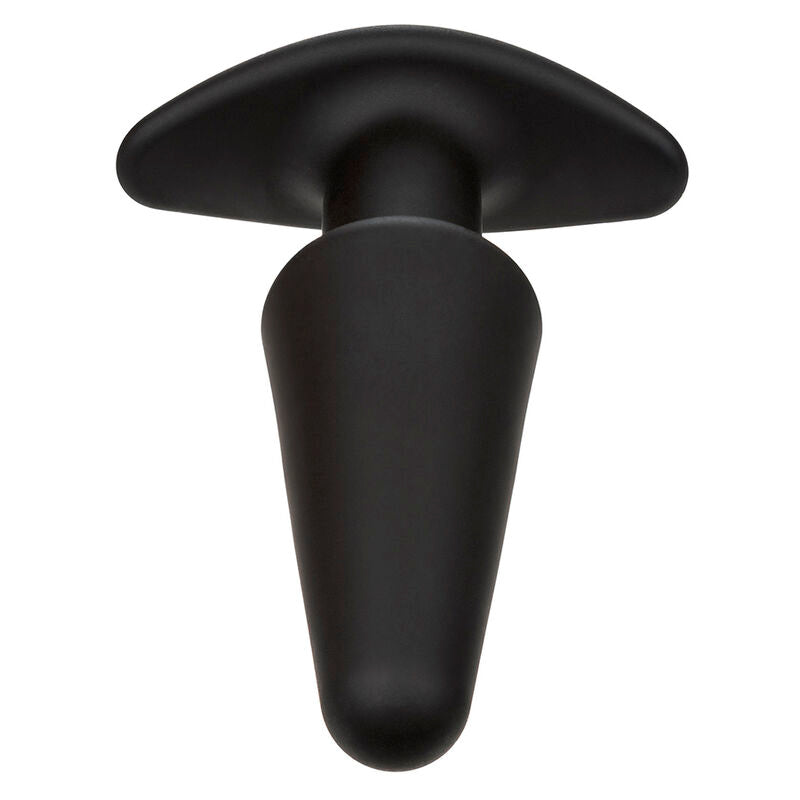 CALEXOTICS - ROCK BOTTOM TAPERED ANAL PLUG 10 VIBRATIONS BLACK SILICONE