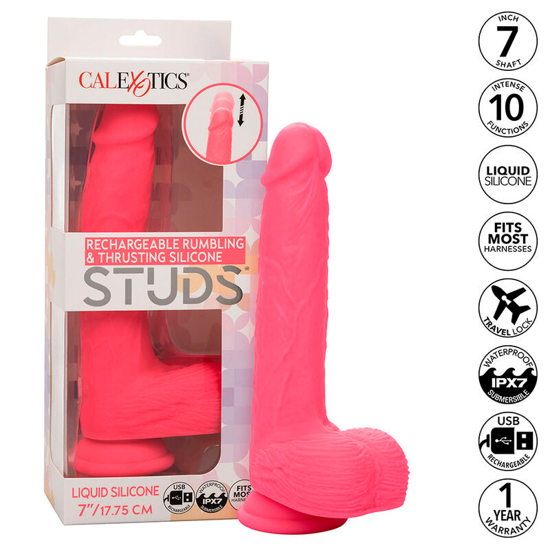 CALEXOTICS - STUDENTS REALISTIC VIBRATOR 10 VIBRATIONS PINK