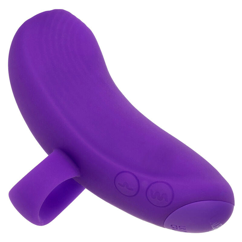 CALEXOTICS - MASAJEADOR DE MANO ENVY CON BOLA RODANTE, 7 VIBRACIONES, MORADO