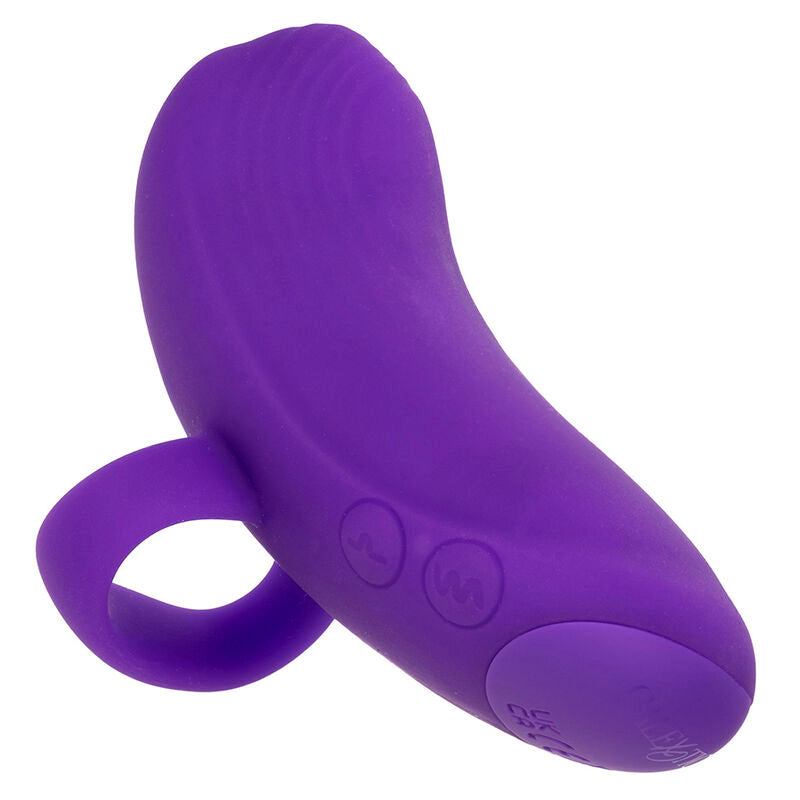 CALEXOTICS - MASAJEADOR DE MANO ENVY CON BOLA RODANTE, 7 VIBRACIONES, MORADO