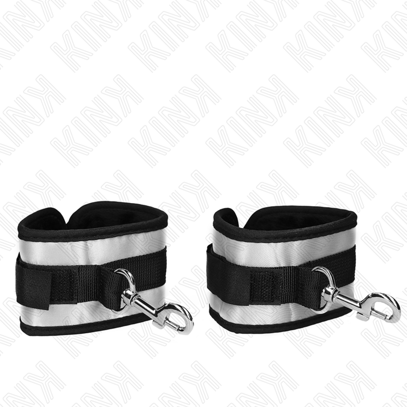 KINK - GRAY NEOPRENE WRISTBANDS 23 X 5 CM