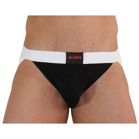 BURN - 004 JOCK NEGRO BRILLANTE/BLANCO S
