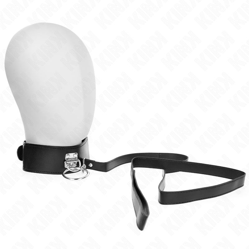KINK - COLLAR CON TACHUELAS DE 116 CM CON CORREA DE CUERO DE 50 X 5 CM