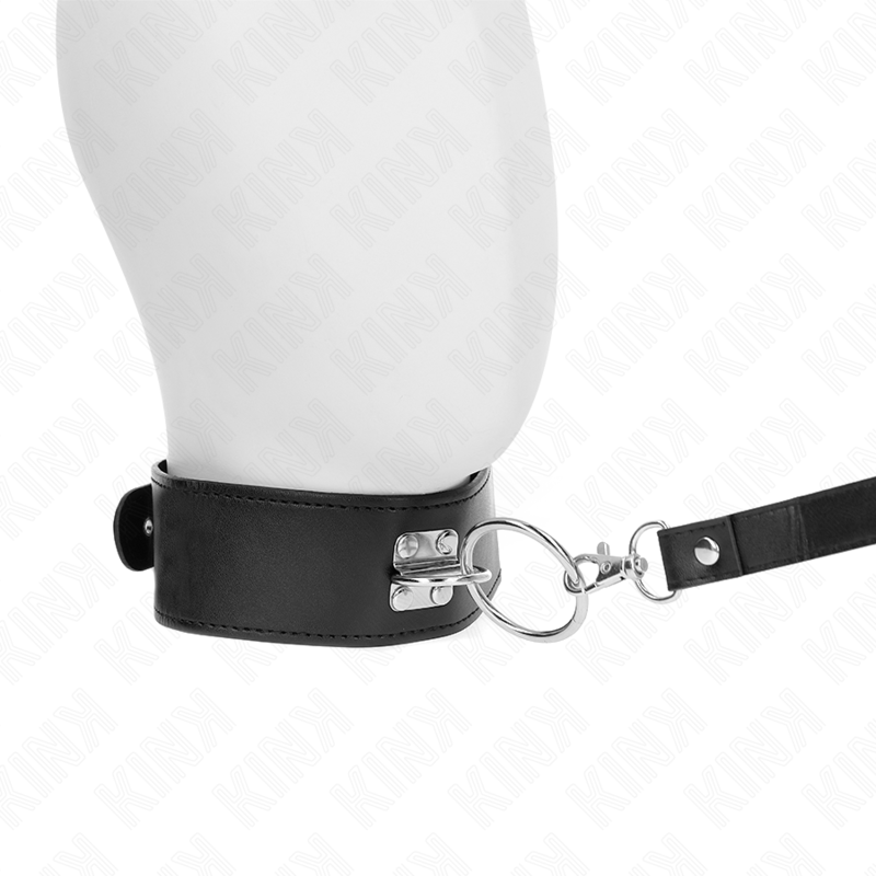KINK - COLLAR CON TACHUELAS DE 116 CM CON CORREA DE CUERO DE 50 X 5 CM