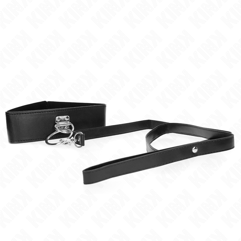 KINK - COLLAR CON TACHUELAS DE 116 CM CON CORREA DE CUERO DE 50 X 5 CM