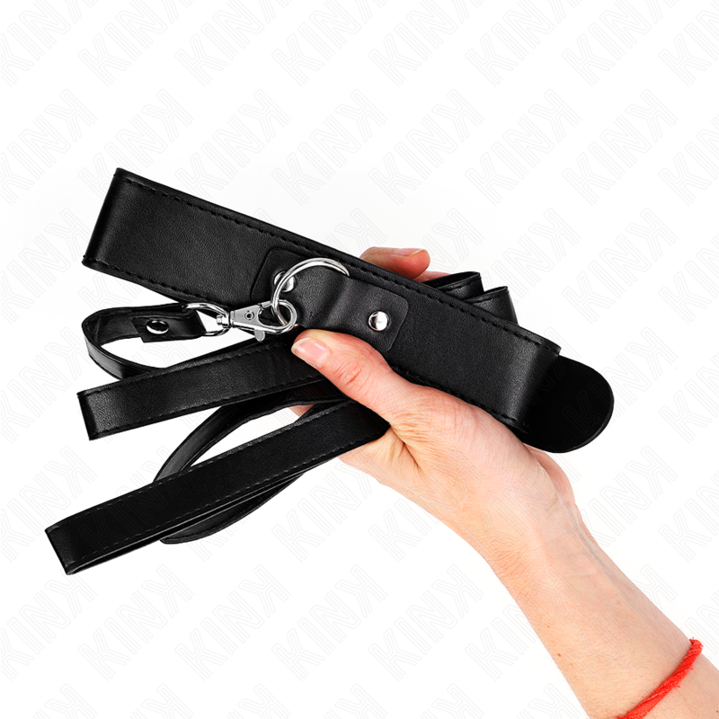 KINK - COLLAR WITH BELT 116 CM ADJUSTABLE BLACK STRAP 32-50 CM X 8 CM
