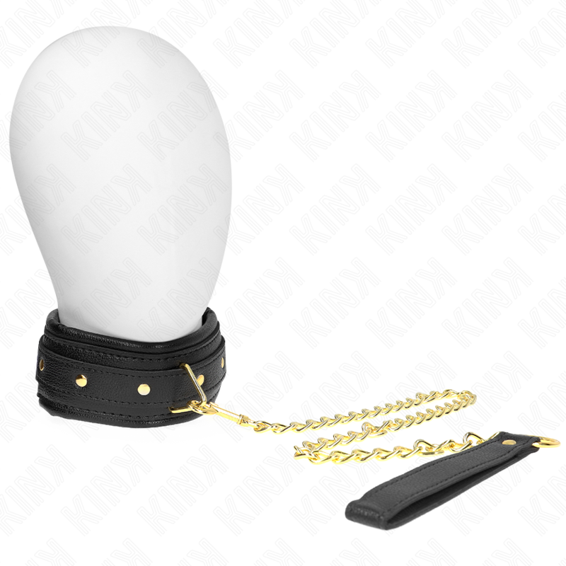KINK - COLLAR CON CORREA DE PIEL SÍMIL ESPONJA MODELO 1 AJUSTABLE 37-54 CM X 3 CM
