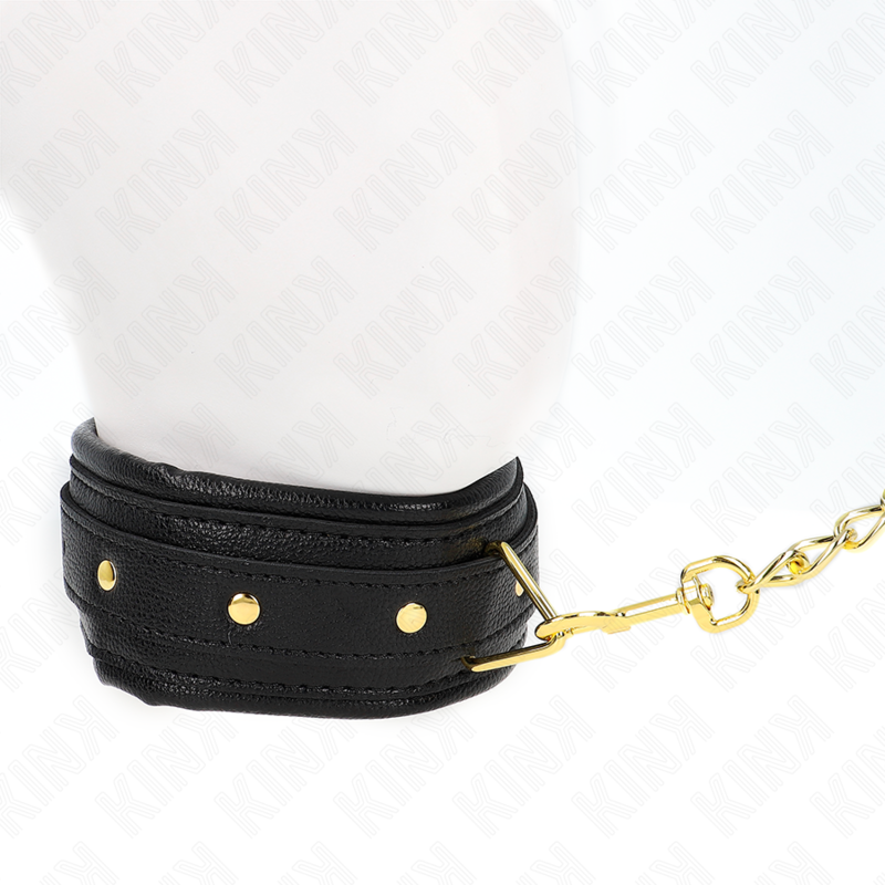 KINK - COLLAR CON CORREA DE PIEL SÍMIL ESPONJA MODELO 1 AJUSTABLE 37-54 CM X 3 CM