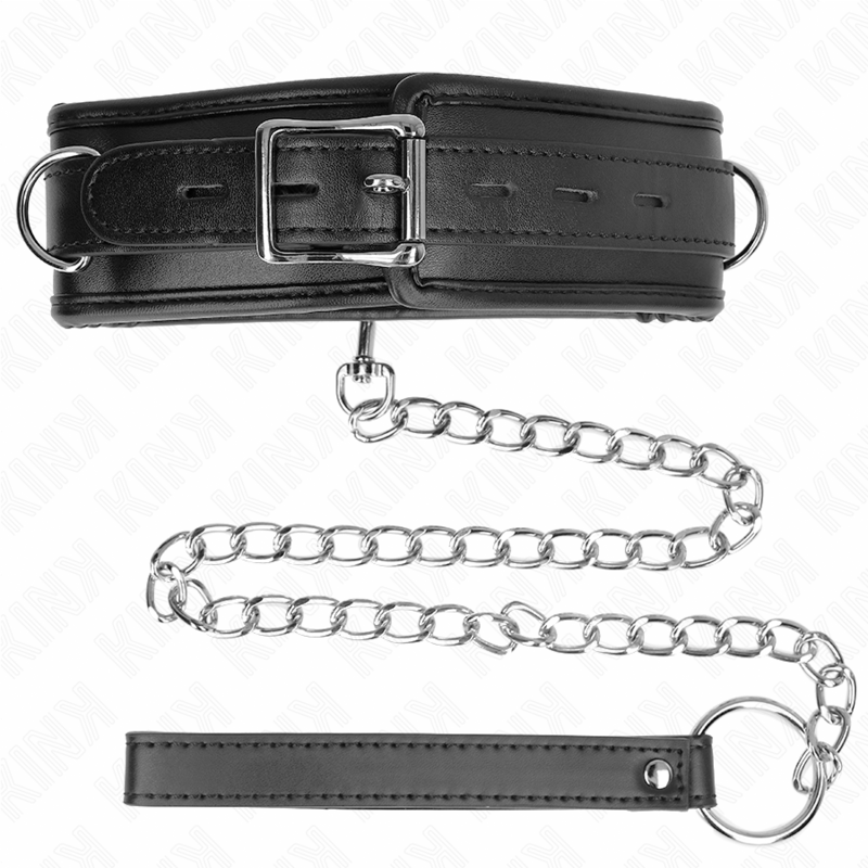 KINK - COLLAR CON CORREA DE PIEL SÍMIL ESPONJA MODELO 3 AJUSTABLE 37-54 CM X 3 CM