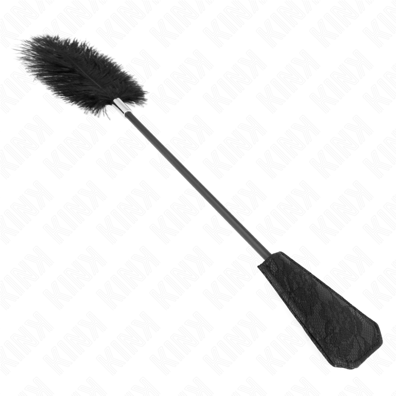 KINK - PLUMAS DE AVESTRUZ PARA HACER COSQUILLAS CON ENCAJE PALETA 56 CM