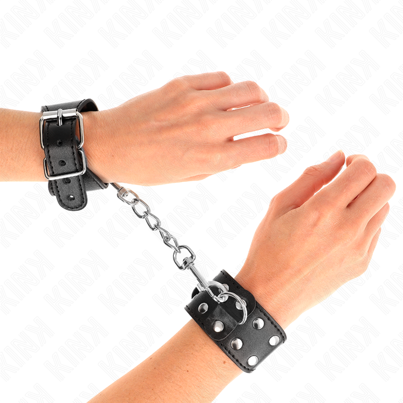 KINK - BLACK ADJUSTABLE DOUBLE NAIL BRACELETS