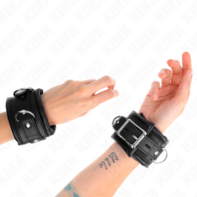 KINK - HEAVY WRIST WITH ADJUSTABLE BLACK FUR LINING 20-30 CM X 6 CM