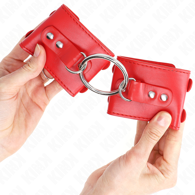 KINK - FIXED WRIST WITH RING AND ADJUSTABLE NAILS RED 17-22 CM X 6.5 CM