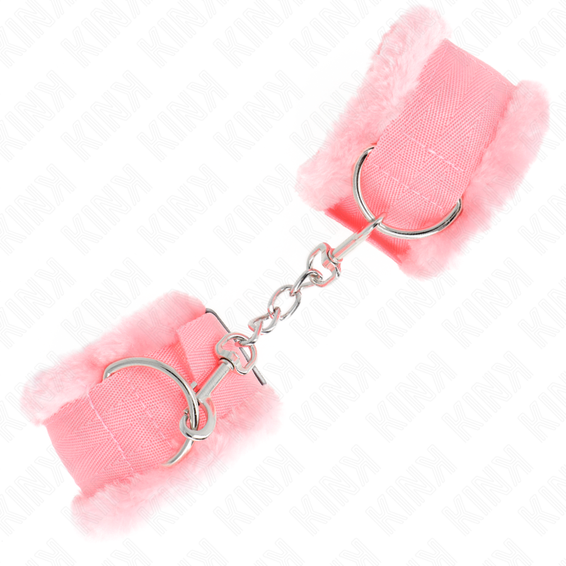 KINK - FORRO DE PELUCHE ROSA AJUSTABLE EN LA MUÑECA 17-31 CM X 7 CM