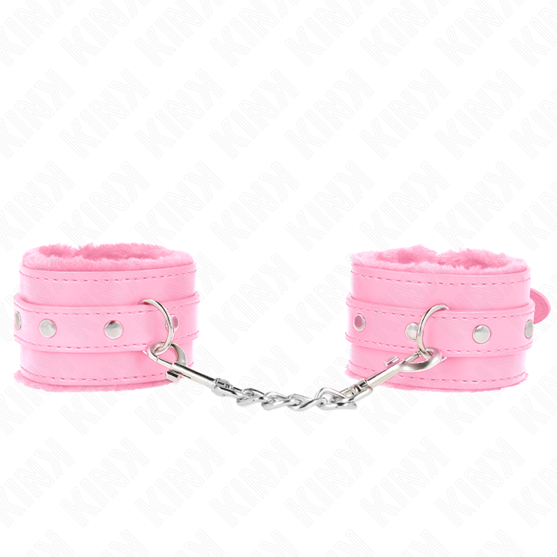 KINK - PREMIUM PINK FUR LINING WRIST WITH ADJUSTABLE PINK BELT 17-29 CM X 6 CM