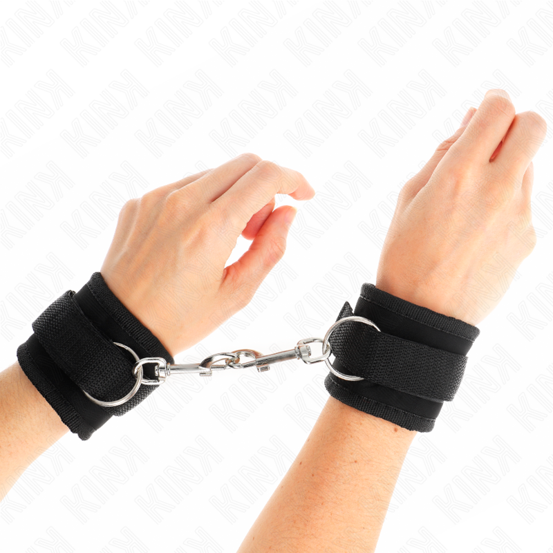 KINK - WRIST NYLON BIND HOOK&LOOP BLACK MODEL 2 ADJUSTABLE 18-35 CM X 6 CM
