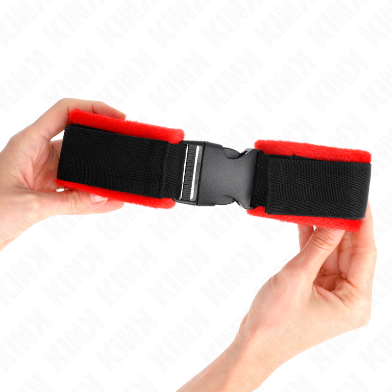 KINK - WRIST RESTRAINTS NYLON BIND HOOK&LOOP BLACK MODEL 1 ADJUSTABLE 25-35 CM X 6 CM