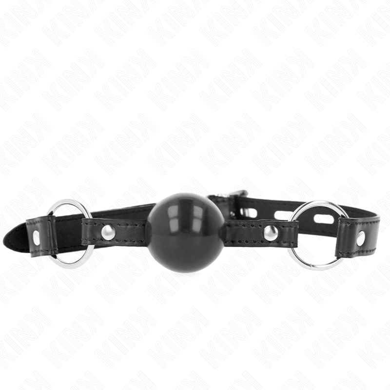 KINK - MORDAZA DE BOLA DE TPE NEGRA 4 CM 60 x 2 CM