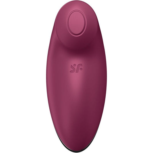 SATISFYER - TAP & CLIMAX 2 VIBRADOR Y ESTIMULADOR ROJO