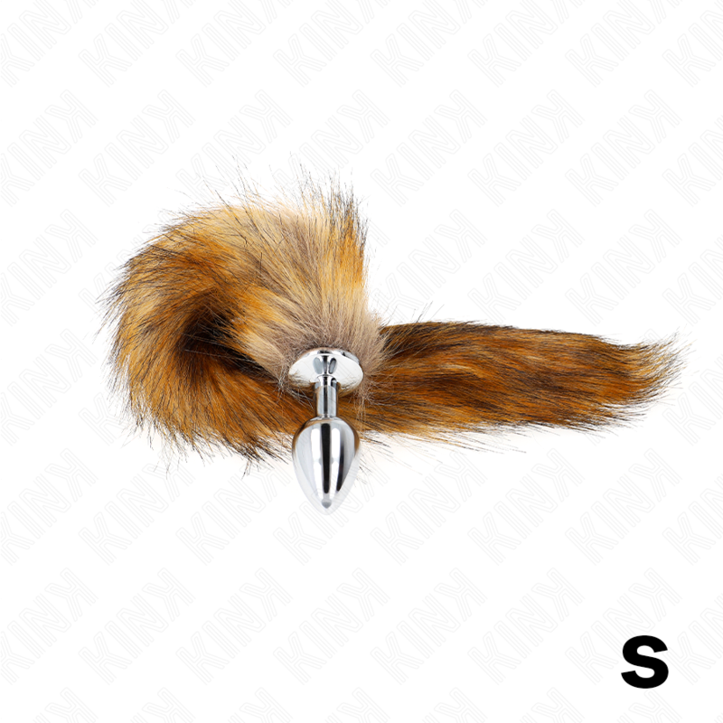 KINK - ANAL PLUG SIZE P 7 X 3 CM WITH SYNTHETIC TAIL 40 CM BROWN