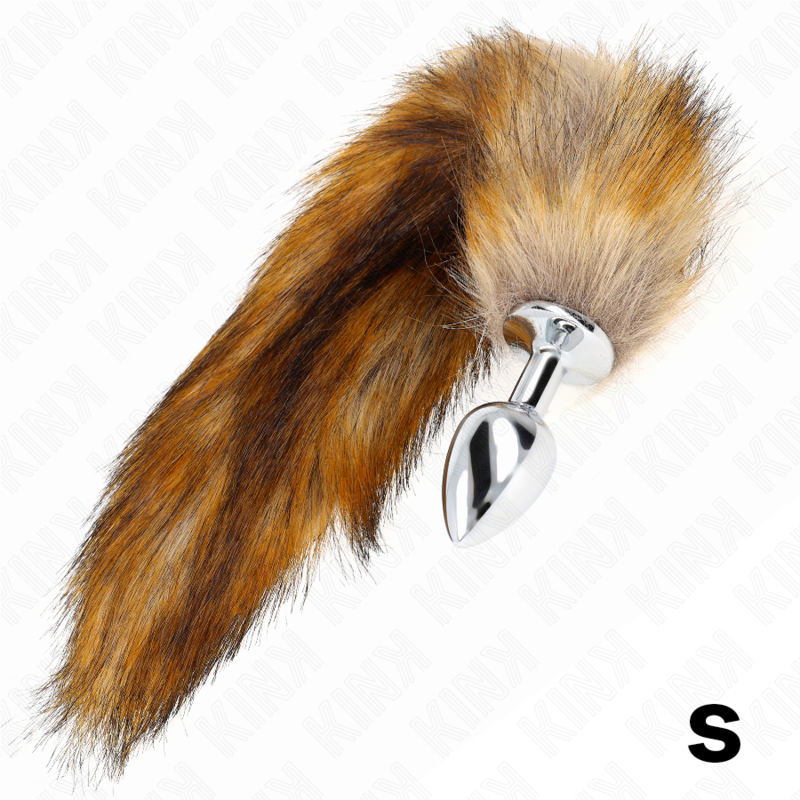 KINK - ANAL PLUG SIZE P 7 X 3 CM WITH SYNTHETIC TAIL 40 CM BROWN