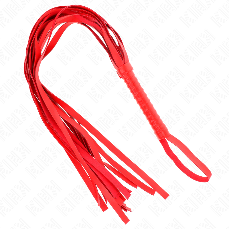 KINK - WHIP WITH SHORT RED HANDLE 70 CM