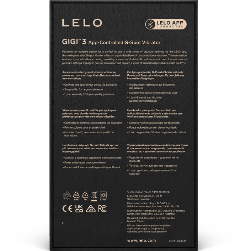 LELO - VIBRADOR GIGI™ 3 PUNTO G AZUL