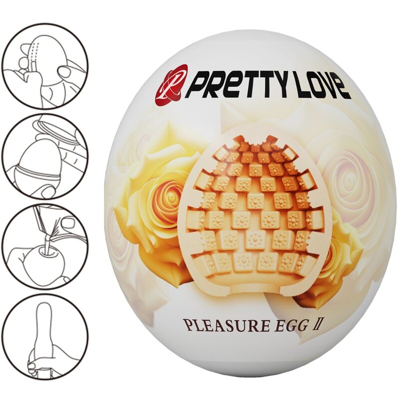 PRETTY LOVE - MASTURBADOR MASCULINO HUEVO DE CARNE