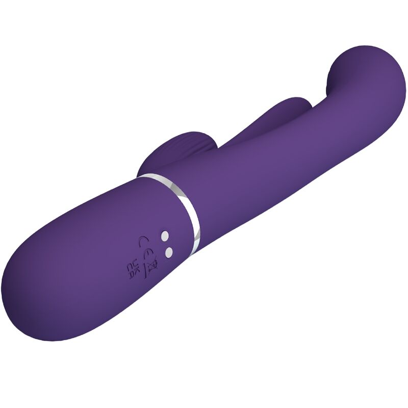 PRETTY LOVE - SHANIA TRIPLE RABBIT PURPLE MULTIFUNCTIONAL VIBRATOR