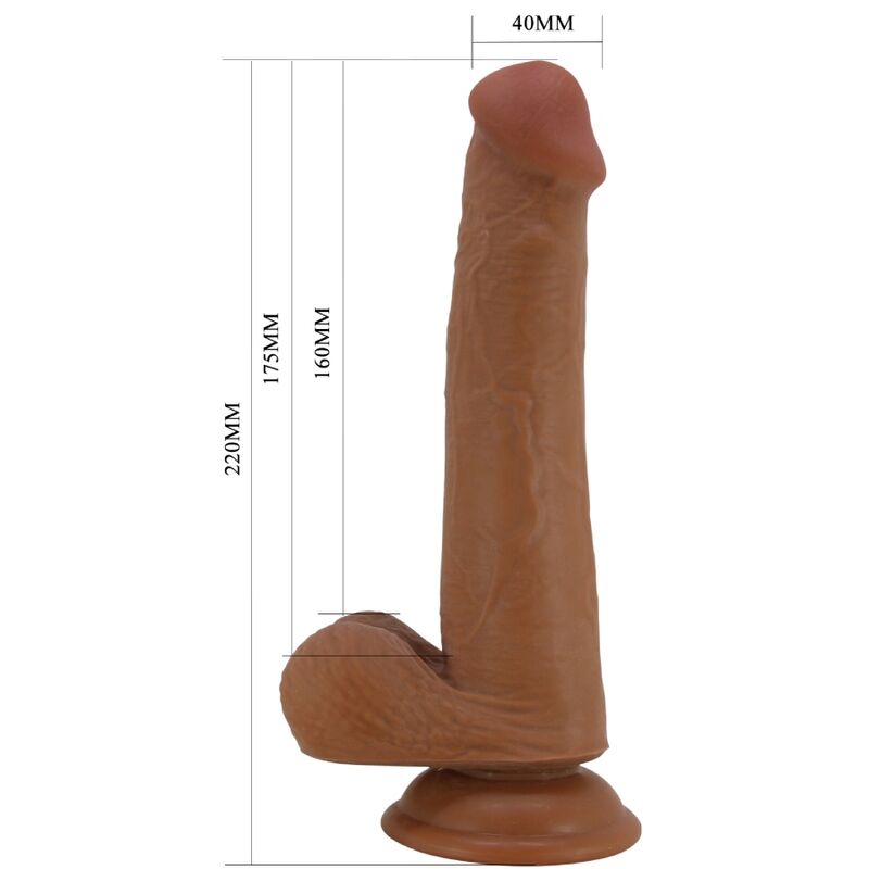 PRETTY LOVE - DILDO REALISTA 22 CM MARRÓN