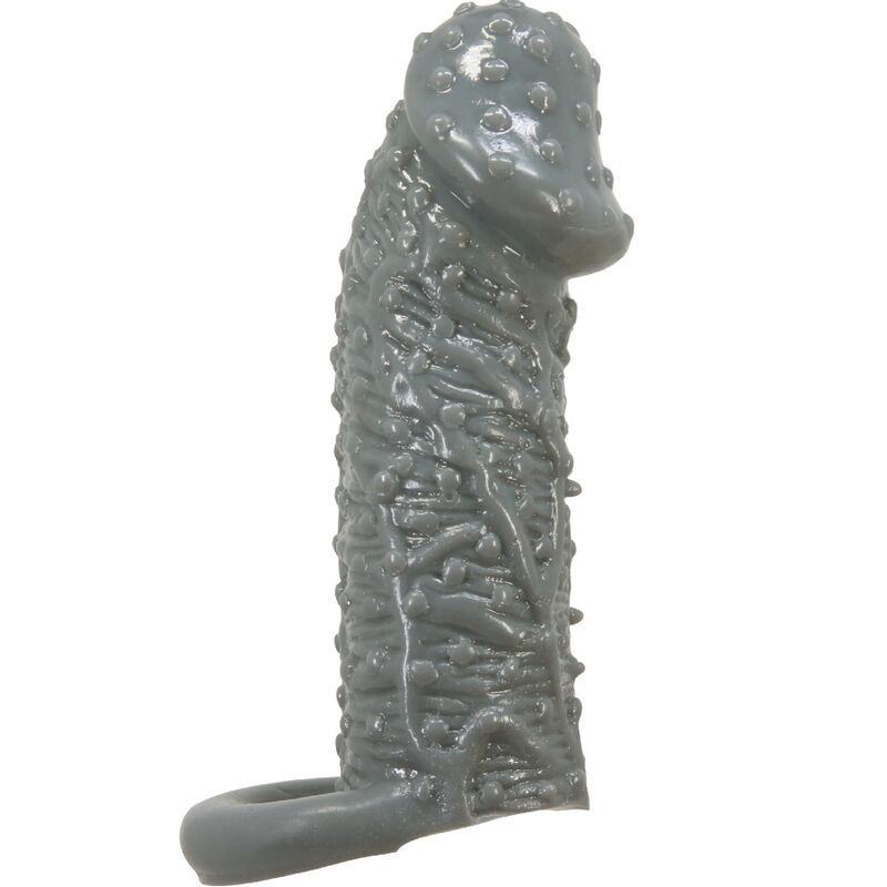 PRETTY LOVE - REALISTIC PENIS ENLARGEMENT AND DELAY SLEEVE MODEL 2 GRAY
