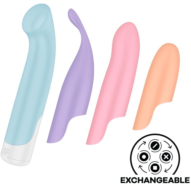 SATISFYER - G-SPOT WAVE 4 PROGRAMA 12 VIBRACIONES VIBRADOR GRIS OSCURO