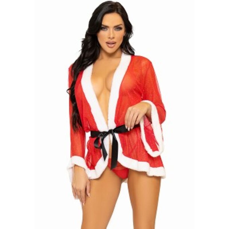 LEG AVENUE - DISFRAZ NAVIDEÑO DE PAPÁ NOEL ROJO SEXY M/L