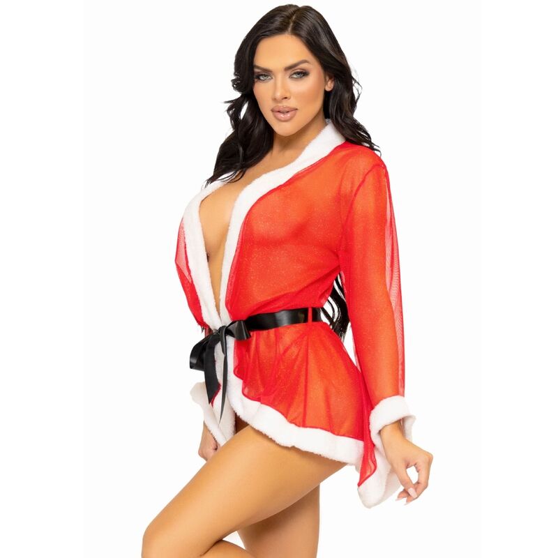 LEG AVENUE - DISFRAZ NAVIDEÑO DE PAPÁ NOEL ROJO SEXY M/L