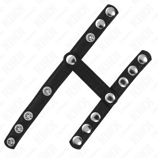 KINK - ANILLO PARA EL PENE CON 3 BANDAS DIVISORAS DE BOLAS AJUSTABLES