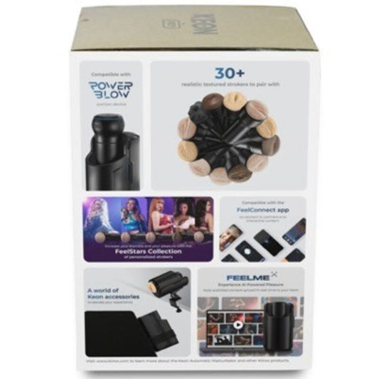 KIIROO - KEON COMBO SET DE KIIROO + FEEL STROKER NEGRO