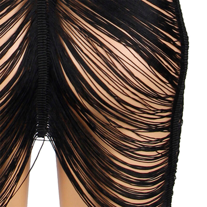 SUBBLIME - 954239 VESTIDO DE TIRANTES NEGRO + TANGA L/XL