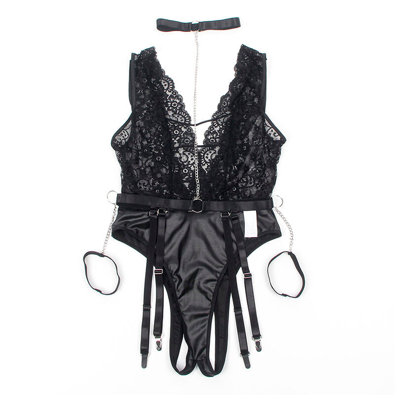 SUBBLIME - 954383 BODY SEXY CON LIGUERO NEGRO S/M