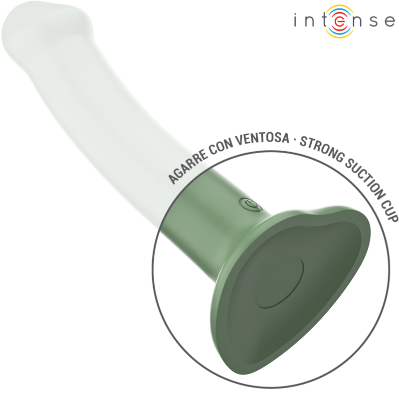 INTENSE - BECCA VIBRADOR CON VENTOSA 10 VIBRACIONES CONTROL REMOTO VERDE