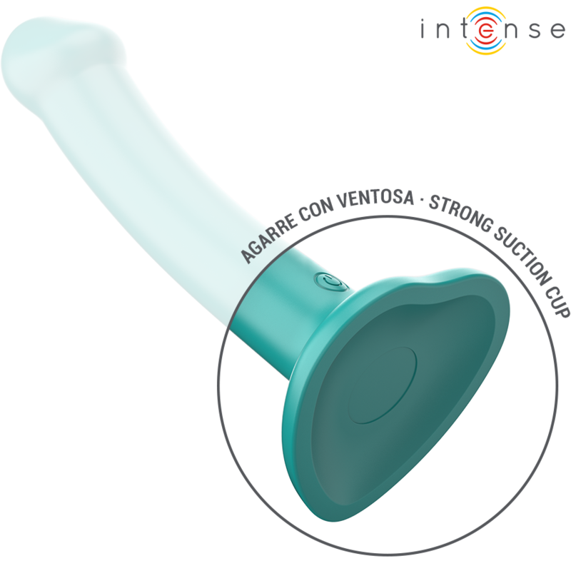 INTENSE - KATIE VIBRADOR CON VENTOSA 10 VIBRACIONES CONTROL REMOTO AZUL