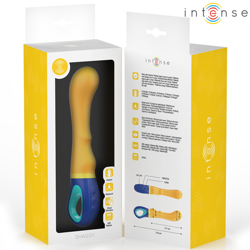 VIBRADOR INTENSO - PUNTO G AMARILLO SHAGGY