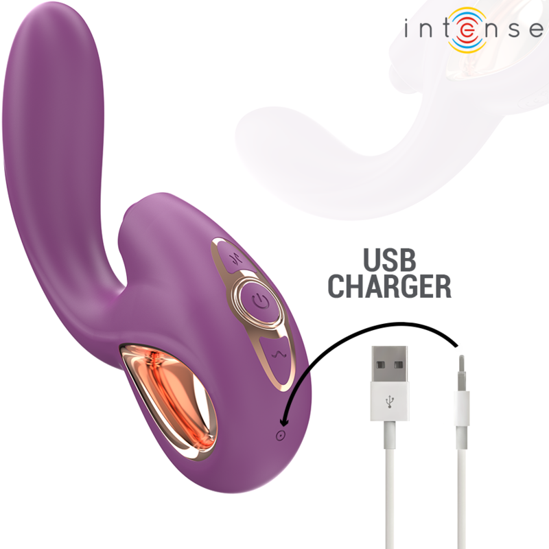 INTENSE - LALI MULTIFUNCTIONAL VIBRATOR G-SPOT TAPPING & THRUST & VIBRATION PURPLE