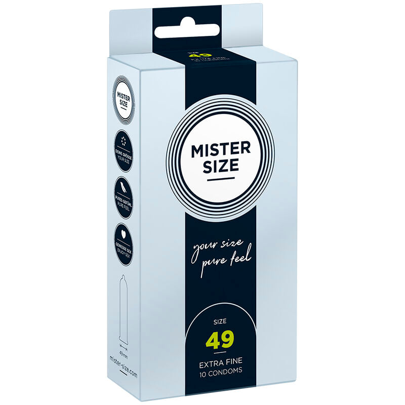 MISTER SIZE - CONDOM SIZE P 49 MM (10 UNITS)
