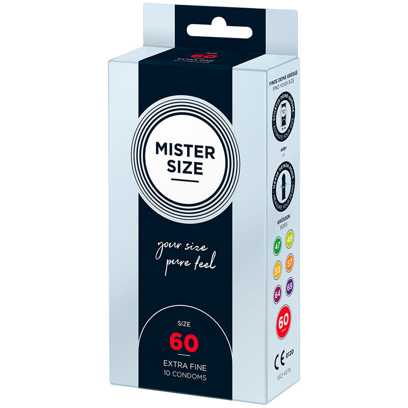 MISTER SIZE - CONDOM SIZE GG 60 MM (10 UNITS)