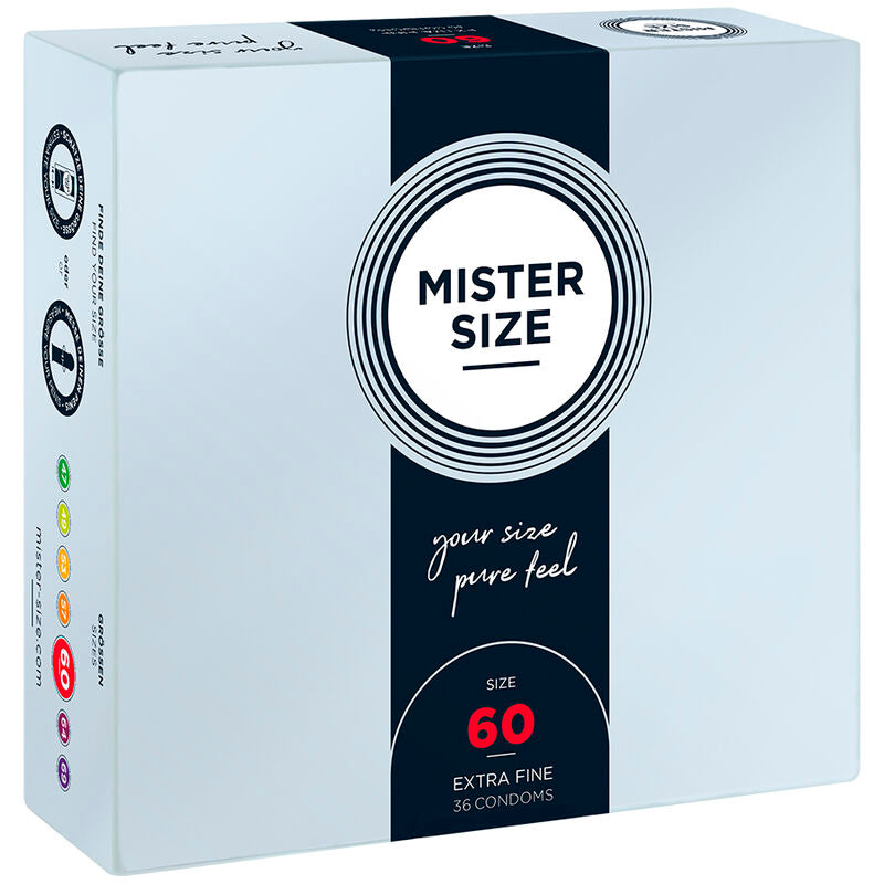 MISTER SIZE - CONDOM SIZE GG 60 MM (36 UNITS)