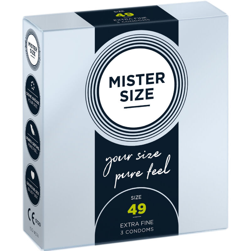 MISTER SIZE - CONDOM SIZE P 49 MM (3 UNITS)