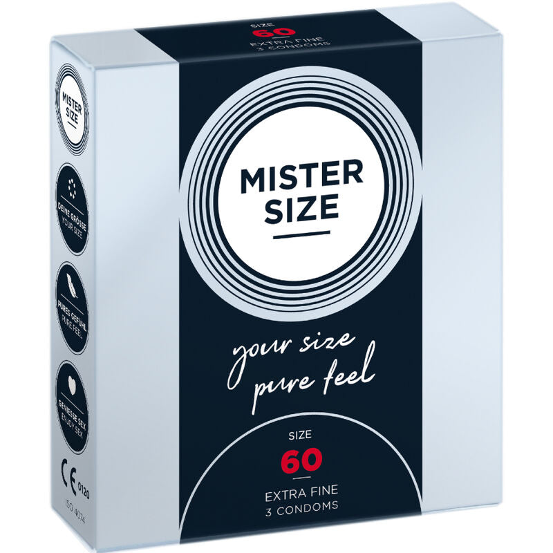 MISTER SIZE - CONDOM SIZE GG 60 MM (3 UNITS)